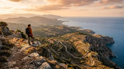 Boussole ancienne sur une roche, symbole d'aventure pour la randonnée Tarot Tours Garranah