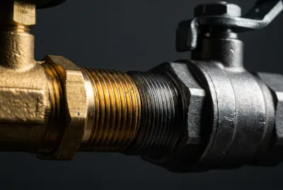 Détail technique d'un adaptateur de gaz pour bouteille